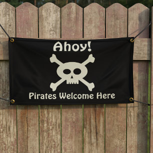 Ahoy! Piraten Willkommen Banner