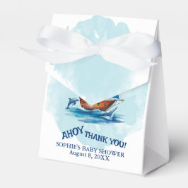 Ahoy sein a Boy Nautical Theme Kinderdusche Geschenkschachtel