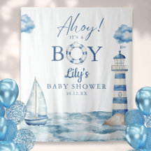 Ahoy sein Baby Duschbad Foto Hintergrund