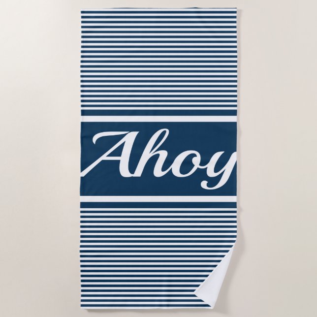 Ahoy Strandtuch (Vorderseite)