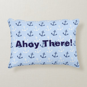 Ahoy There Anker - Rechteck-Kissen Dekokissen