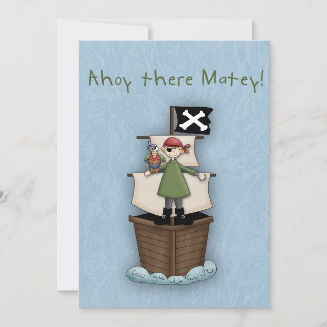 Ahoy There Matey Invitation (Devant)