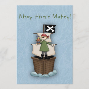 Ahoy There Matey Invitation