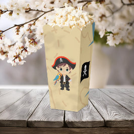 Ahoy There! Pirate Boy Birthday Party Popcorn Box Geschenkschachtel
