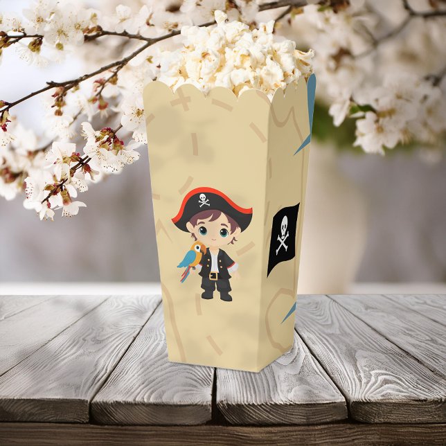 Ahoy There! Pirate Boy Birthday Party Popcorn Box Geschenkschachtel (Von Creator hochgeladen)