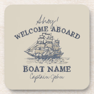 Ahoy! Willkommen an Bord der Personalisierten Vint Getränkeuntersetzer
