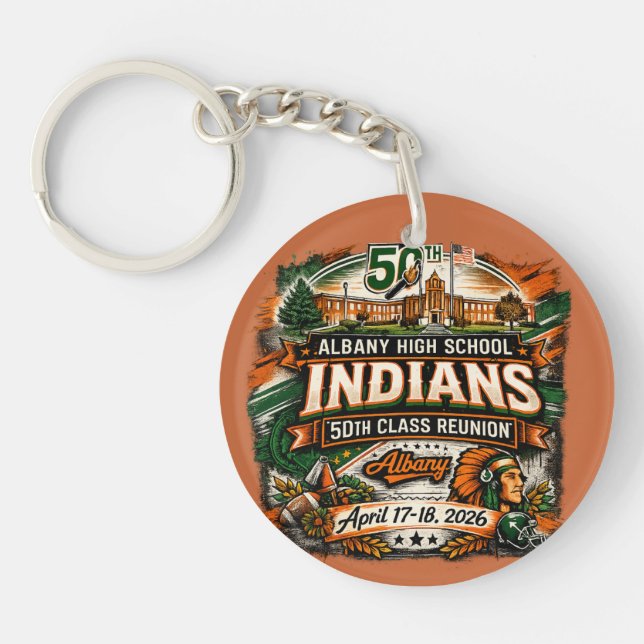 AHS 50yr reunion keychain (Devant)