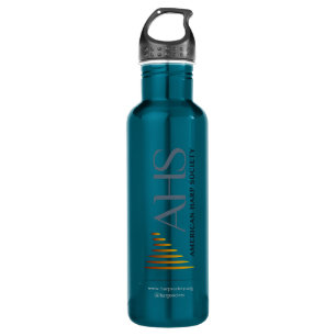 AHS Logo Wasserflasche Edelstahlflasche