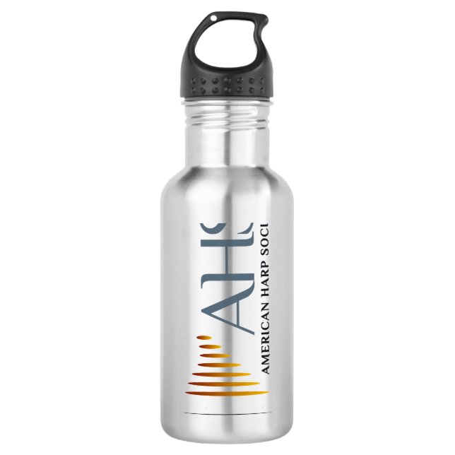 AHS Logo Wasserflasche Edelstahlflasche (Vorderseite)