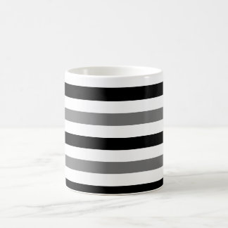 Ahs Schwarz-Weiß-Streifen-Design Kaffeetasse