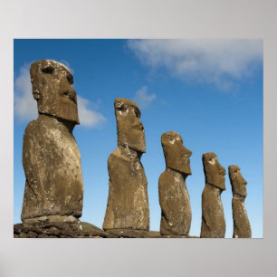 Ahu Akivi, Rapa Nui, Osterinsel, Chile 2 Poster