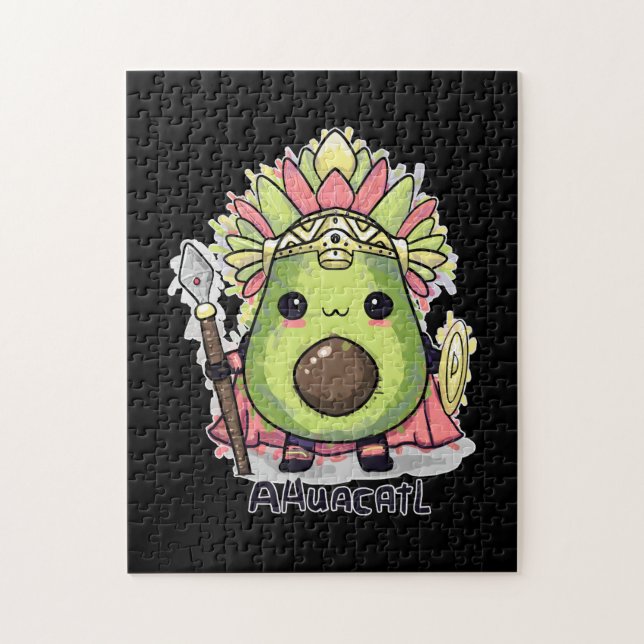 Ahuacatl Aztec Warrior Avocado (Vertikal)