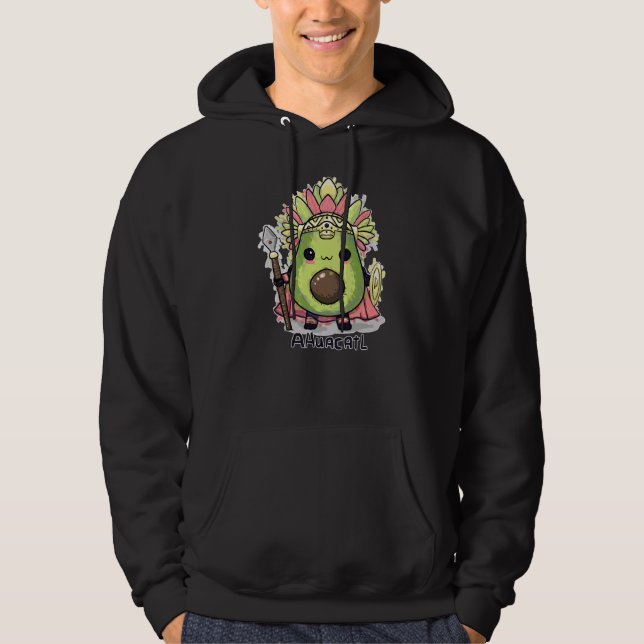 Ahuacatl Aztec Warrior Avocado Hoodie (Vorderseite)
