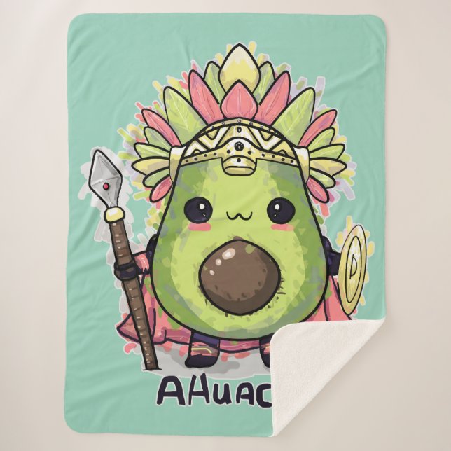 Ahuacatl Aztec Warrior Avocado Sherpadecke (Vorderseite)