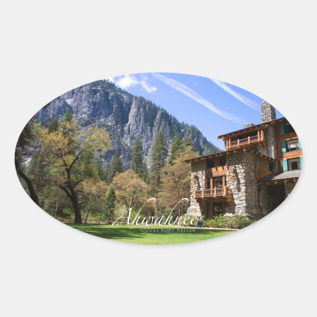Ahwahnee Ovaler Aufkleber (Vorderseite)