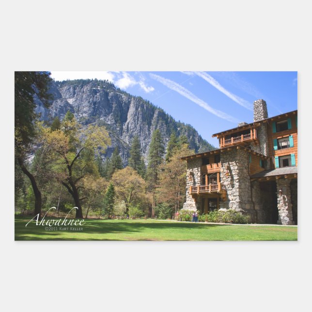 Ahwahnee Rechteckiger Aufkleber (Vorderseite)