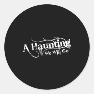 AHWWG weißer Logo-Schwarz-Hintergrund (1 Runder Aufkleber