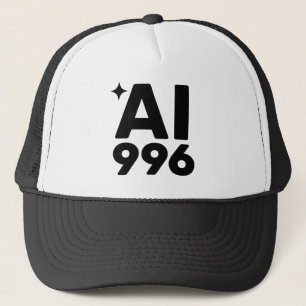 AI 996™ Trucker-Mütze Truckerkappe