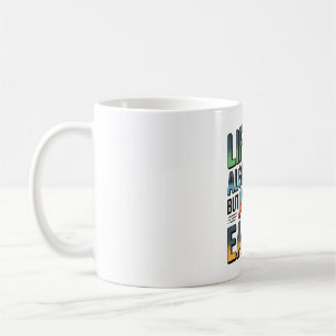 AI-Algorithmus-Zitat - Leben erleichtert Kaffeetasse