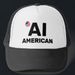 AI American™ Trucker Hat Truckerkappe<br><div class="desc">AI American™ Trucker Hats</div>