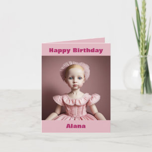 AI Art Doll Bonne carte d'anniversaire