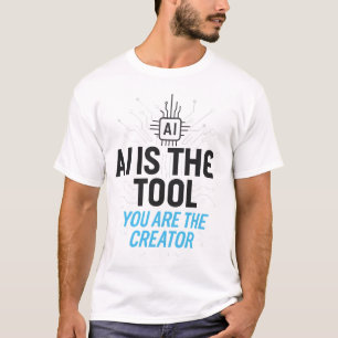 AI-Ästhetik-Schöpfer: Digitale Abstrakte Kokreatio T-Shirt