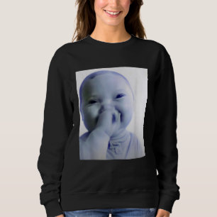 Ai Baby Du Schwörst Meme Lustiges Lachendes Baby M Sweatshirt