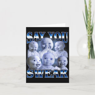Ai Baby Lustiges Lachen Sagt Du Schwörst Lachend Karte