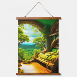 Ai Bedroom Wandteppich Mit Holzrahmen