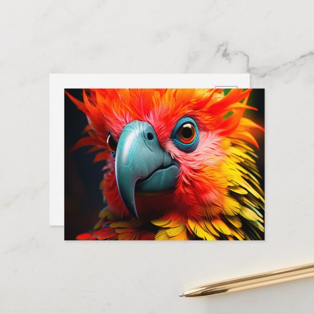 Ai Bird Postkarte (Vorderseite/Rückseite Beispiel)
