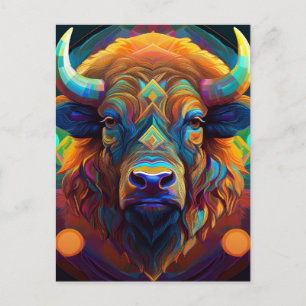 AI Bison Postkarte
