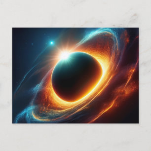 AI Black Hole Sun Postkarte
