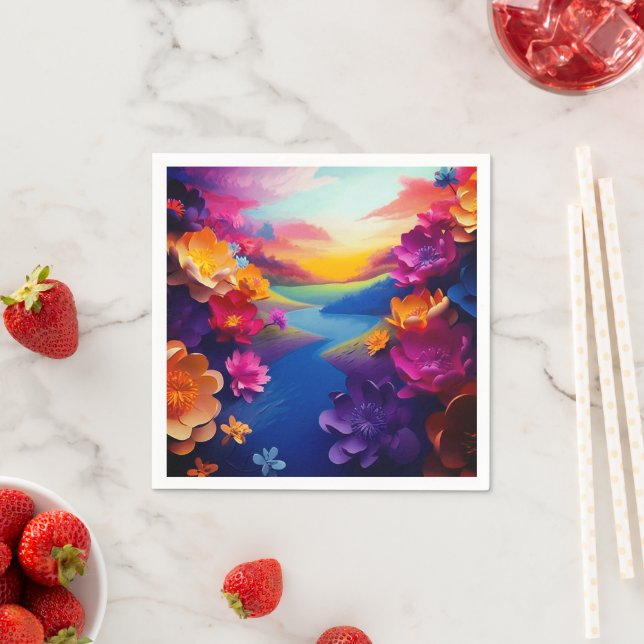 Ai Blume Serviette (Beispiel)