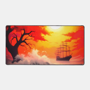 Ai Boat Schreibtischunterlage