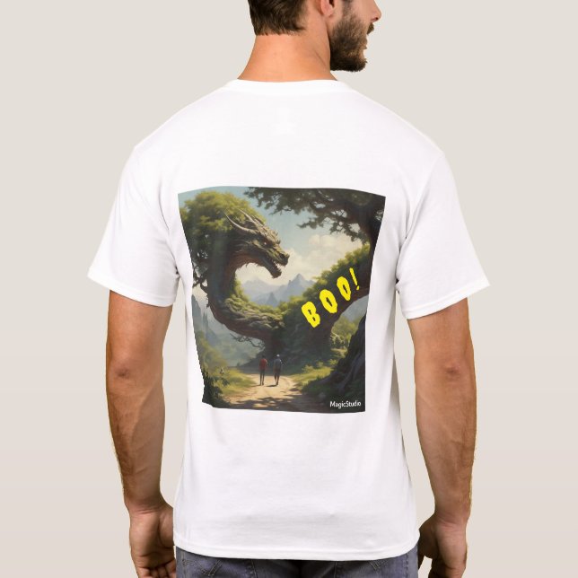 AI Boo! Tree Dragon T - Shirt (Rückseite)
