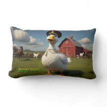 AI Captain Duck Dancer 01 Throw Kissen