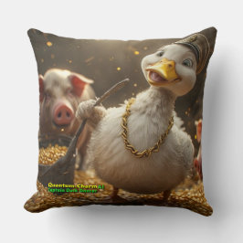 AI Captain Duck Dancer 02 Throw Kissen
