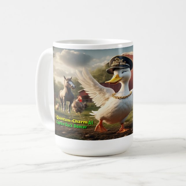 AI Captain Duck Dancer v1.0 Kaffeetasse (Vorderseite Links)