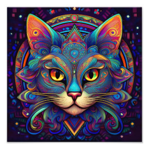 AI Cat Fotodruck