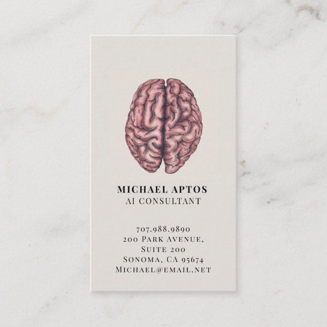AI Consultant Business Card Visitenkarte (Vorderseite)