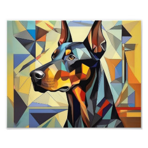 AI Cubism Dog Fotodruck