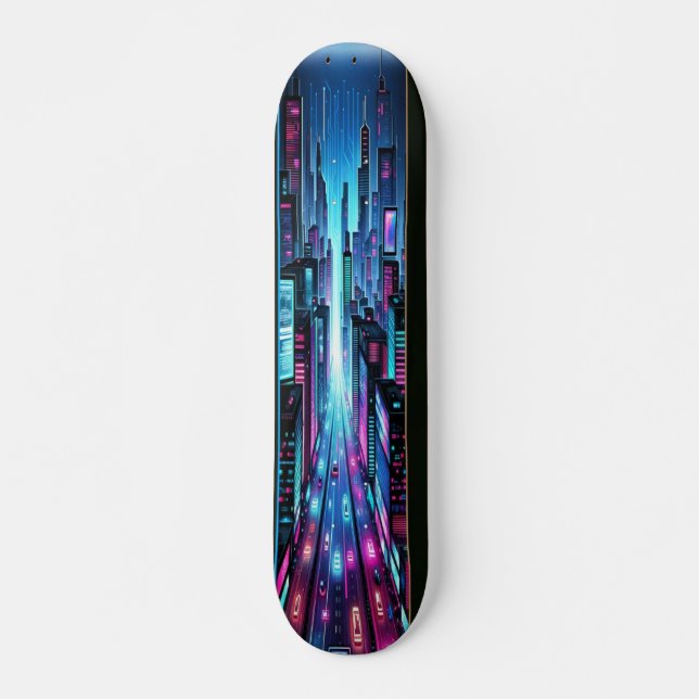 AI Cyber City Skateboard (Vorne)