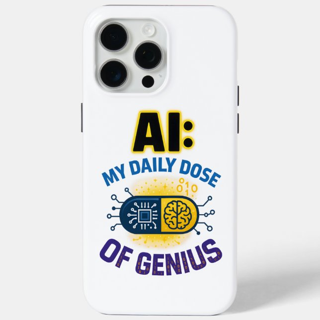 AI Daily Genius - Intelligente Dosis Intelligence Case-Mate iPhone Hülle (Rückseite)