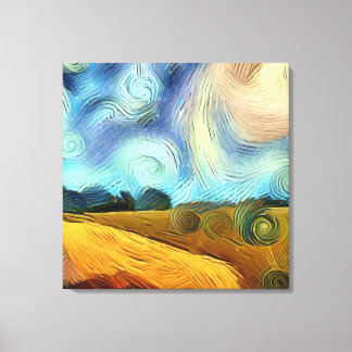 AI Digital Vincent Van Gogh Style Artwork Leinwanddruck