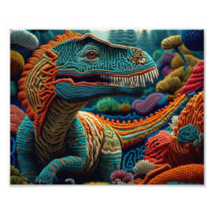 AI Dino Yarn Fotodruck