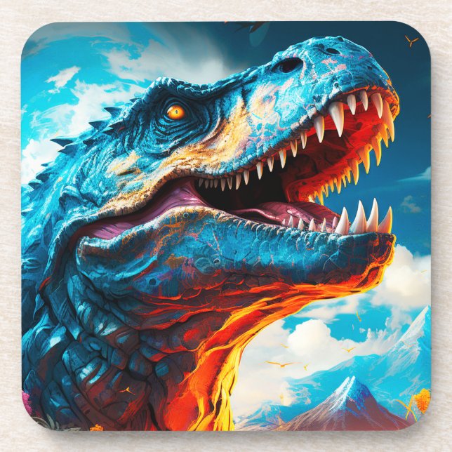 Ai Dinosaur Getränkeuntersetzer (Vorderseite)