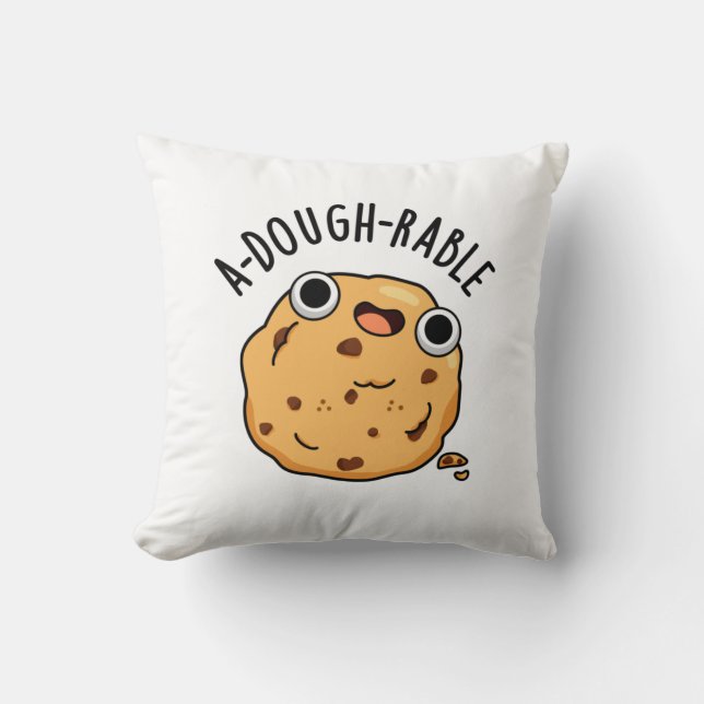 Ai-dough Funny Cookie Pun Kissen (Vorderseite)