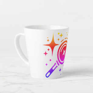 AI-Emblem Sparkle-Sterne, Leuchtturm des digitalen Milchtasse
