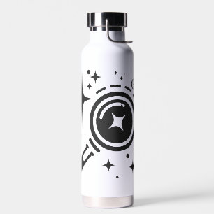 AI-Emblem Sparkle-Sterne, Leuchtturm des digitalen Trinkflasche