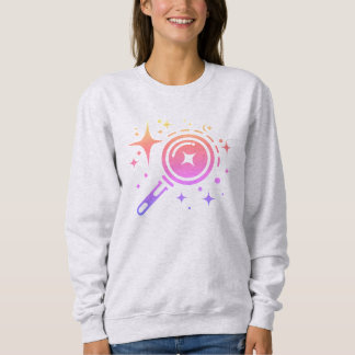 AI-Emblem Twinkle-Sterne, Leuchtturm der digitalen Sweatshirt